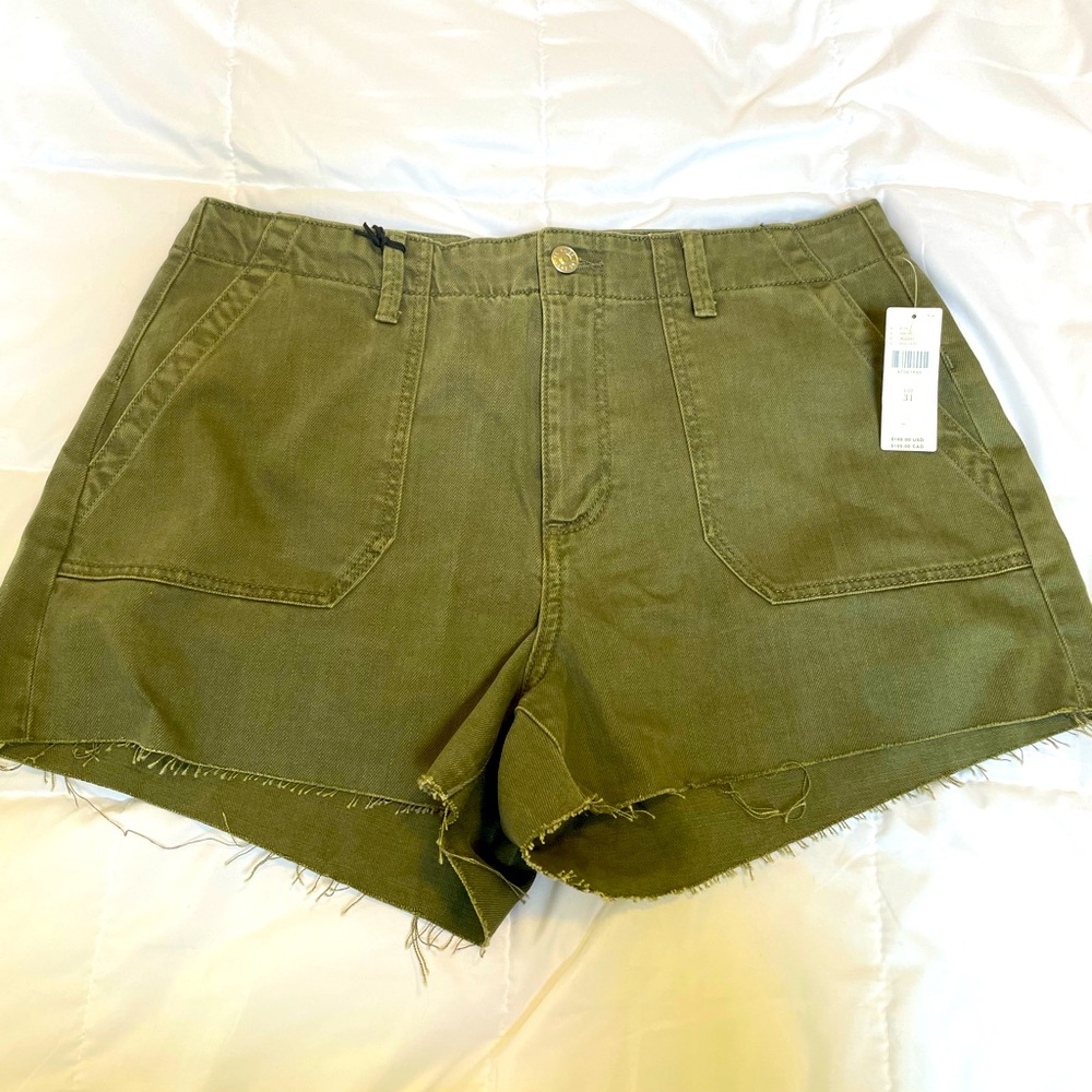 Anthropologie PAIGE Mayslie Utility Short Size 31 NWT